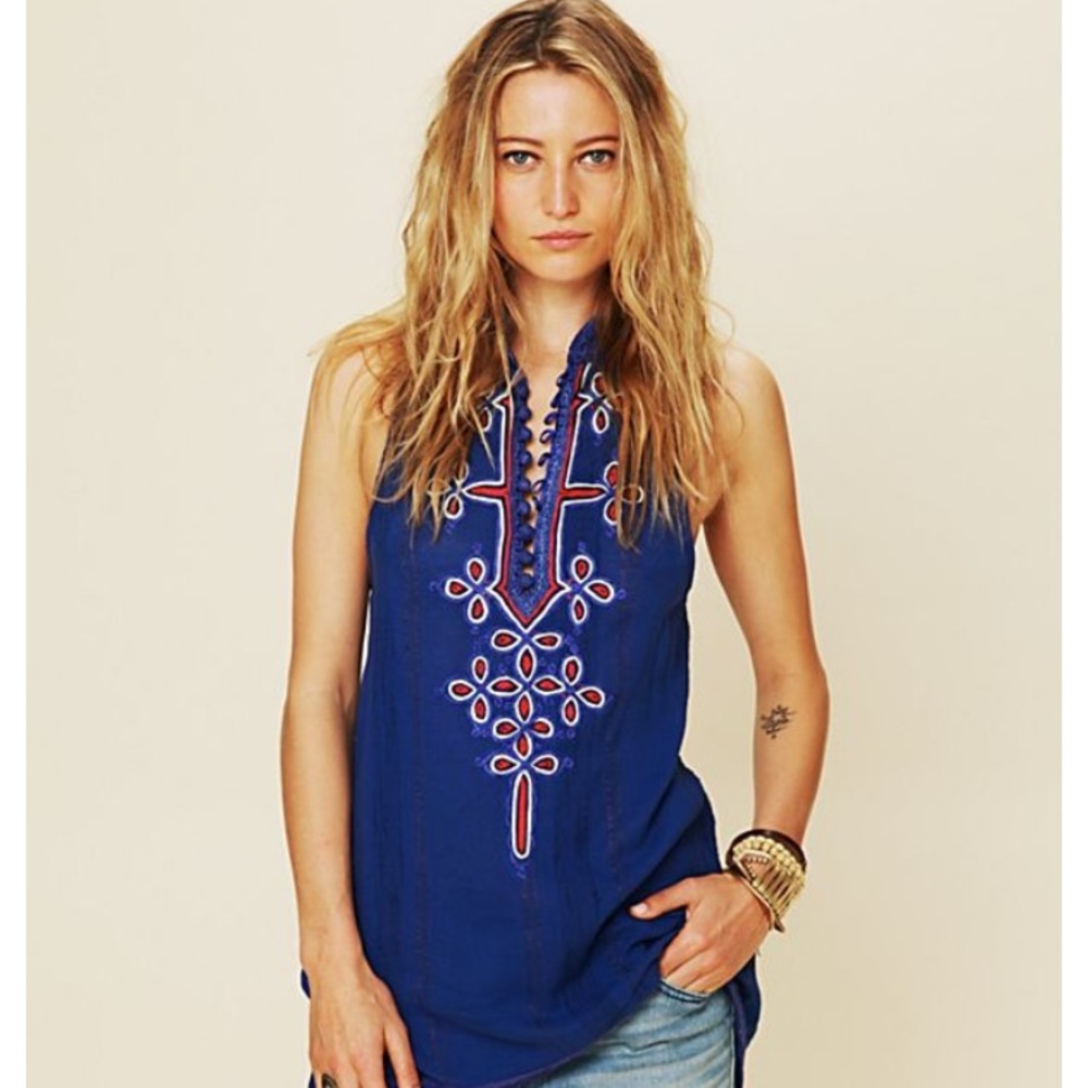 Free People Embroidered tunic
